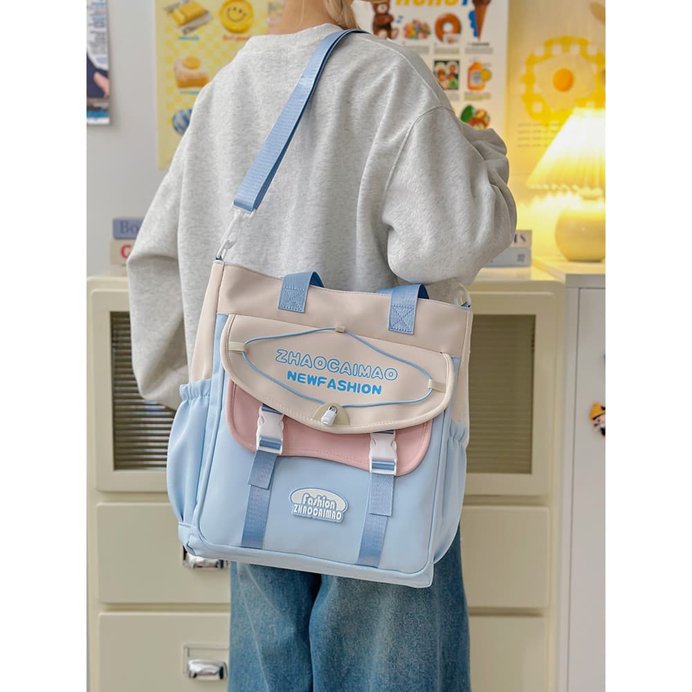 Bolsa mensageiro infantil de boa qualidade, estudantes do ensino fundamental, ensino médio, novo estilo, bolsa de grande