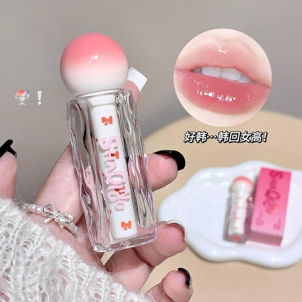 SHAQINUO SAQINUO Água Brilhante Translúcido Lip Gloss Espelho Toot Lip Whitening Hidratante Rosto Simples Lip Glaze Bato