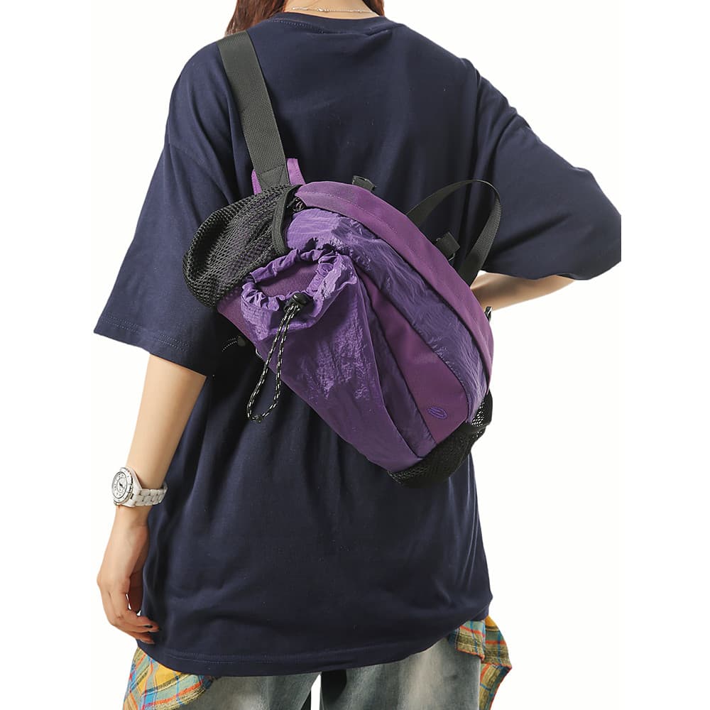 Mochila multifuncional ao ar livre unissex leve esportes caminhadas saco de viagem caminhadas ciclismo mochila Cross-bod