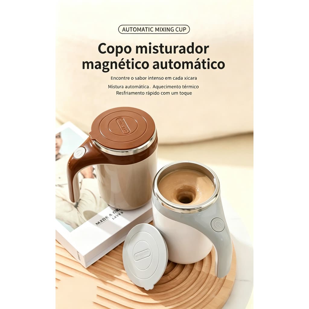 Copo liquidificador totalmente automático, carregamento de proteína de café em pó, copo de água portátil, elétrico, rota