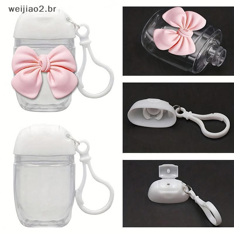 weijiao2 . BR Garrafa Recarregável Portátil À Prova De Vazamento De 30ML Com Gancho Para Chaveiro Acampamento Esportivo