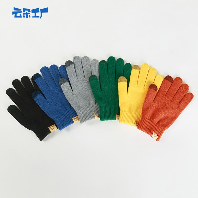 Nuvem fábrica outono inverno luvas de tela sensível ao toque masculino feminino estudantes dividir F
