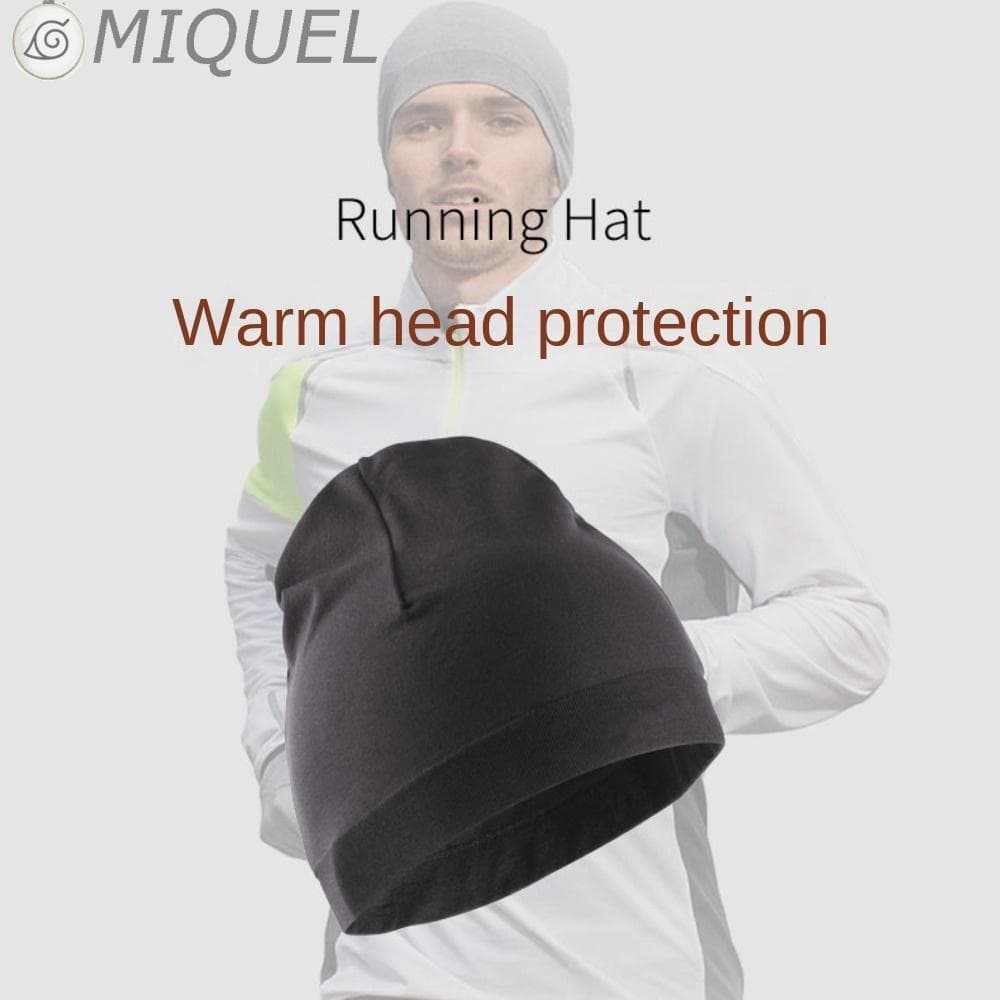 MIQUEL Sport Cap Running Winter , Skullcaps Chapéus De Corrida De Inverno De Cor Sólida , Gorro Esportivo Macio De Secag