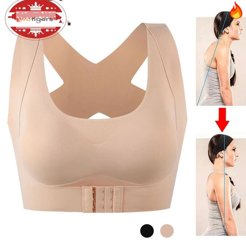 Kit 2 Sutiã De Balé Feminino Com Abertura Frontal/Correção De Postura Push-Up