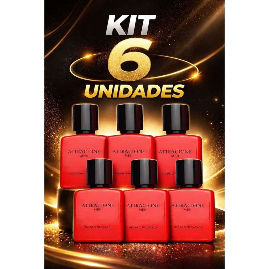 KIT 6 Attracion 100ML  perfumes masculino