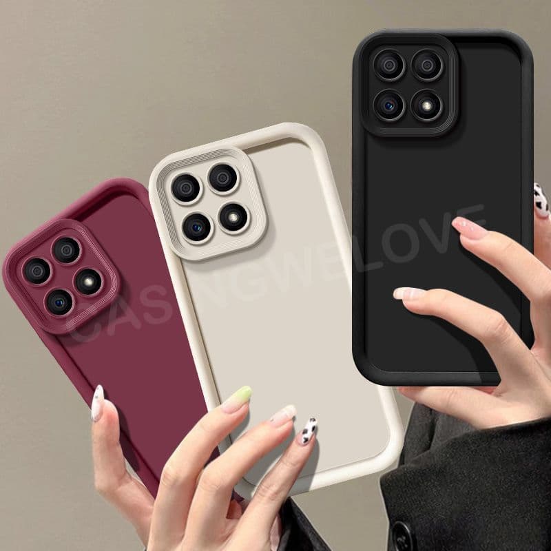 Capa de Telefone para Honor X7d X7C X8C X8B X8 X8 X6 X6C X9 X9C 400 Smart Pro 5G 4G 2025, Capa de Silicone Macio TPU à P