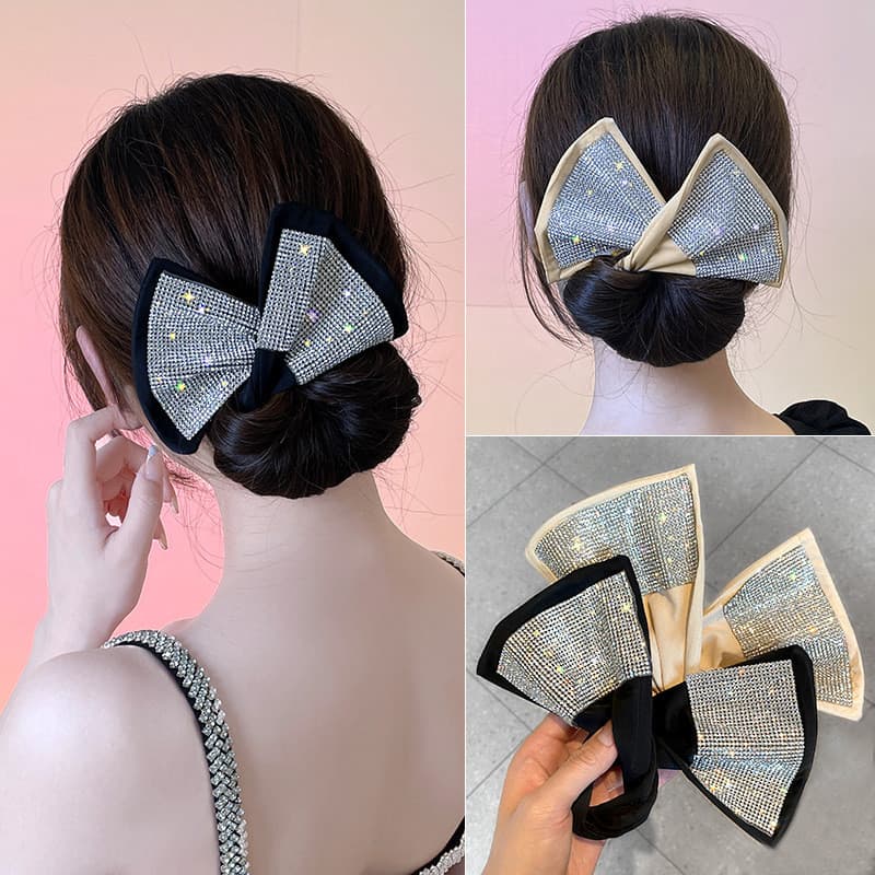 [Estoque pronto] Tecido preguiçoso torção cabelo Twister bola cabeça feminino laço de cabelo laço de cabelo feminino laç