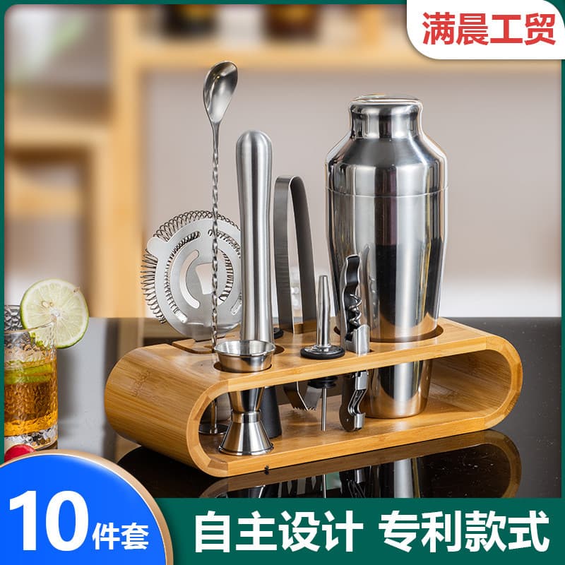 Ferramentas de Bartender de aço inoxidável Cocktail shaker shaker copo Bar família Bartender conjunto Bartender