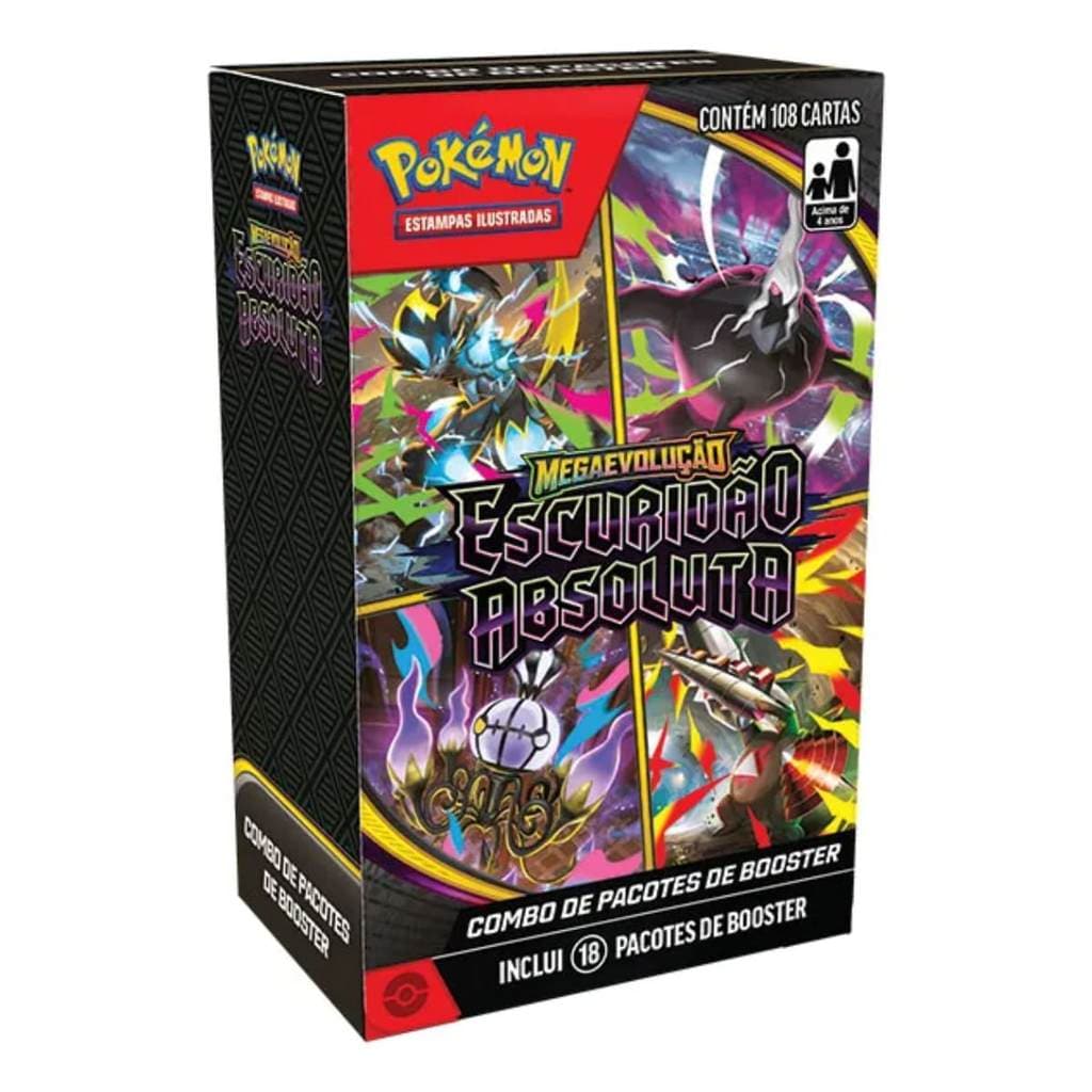 Mini Combo Pokémon C/18 Booster ME05 Escuridão Absoluta - Copag UB