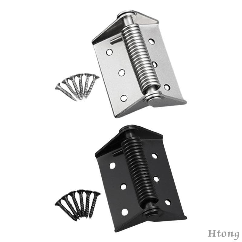[Htong] Dobradiça De Porta Com Mola Hardware De Fechamento Automático Resistente Para Gabinete E Portas Traseiras Reside
