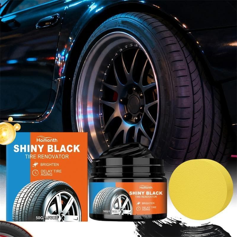 Kit De Reparo De Pneus De Carro E Agente De Revestimento De Cera De Renovação De Painel Plástico De Volta Para Preto Bri