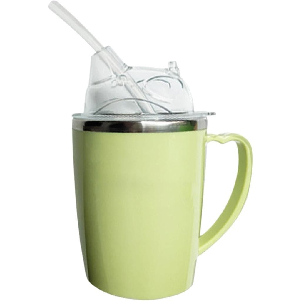 Copo com canudo para adultos, copo com canudo para idosos, copo com canudo à prova de vazamentos de 350ml, copo com canu