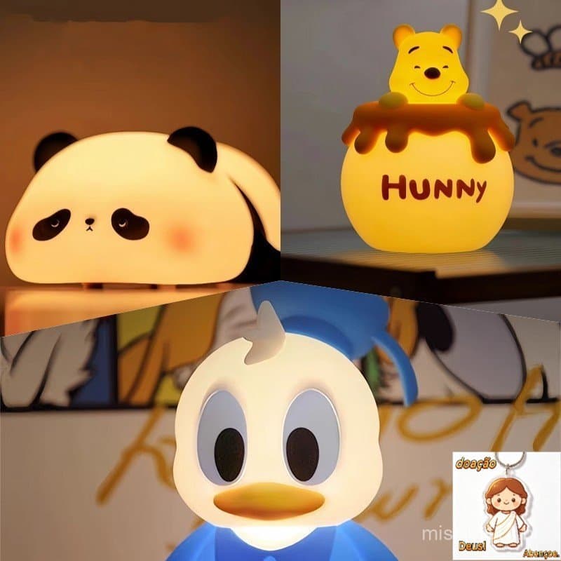 Ornamento Decorativo De Bolo Urso Brilhante Pato Donald Panda Plug-In De Vestir De Aniversário