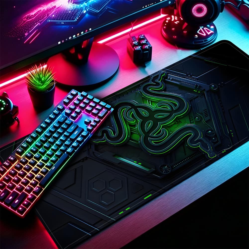 Grande Jogo Mouse Pad Antiderrapante 80X30 CM Impressões Personalizadas Mousepad Borda Costurada Razer KK3