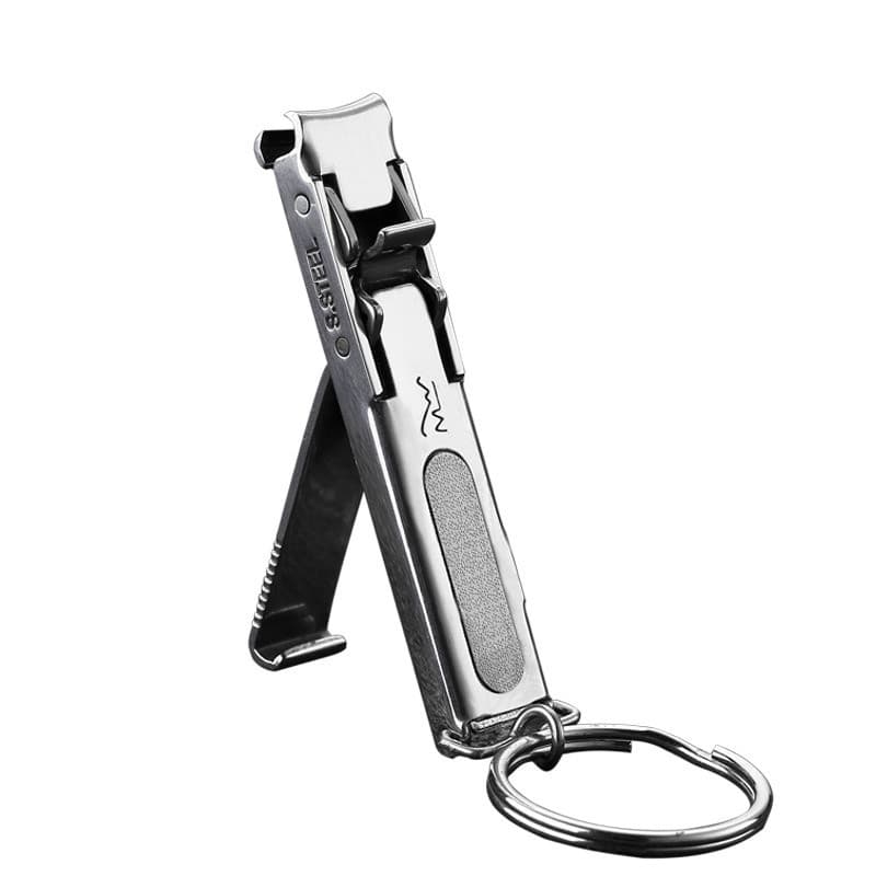 Cortador de Unhas Portátil Ultra-fino de Aço Inoxidável de 0,5cm, Ferramenta para Manicure e Pedicure