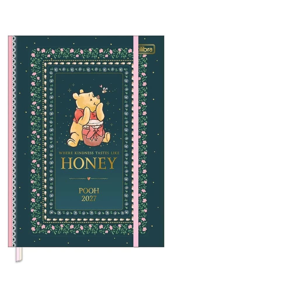 Agenda Costurada Diaria Pooh 2027 Tilibra