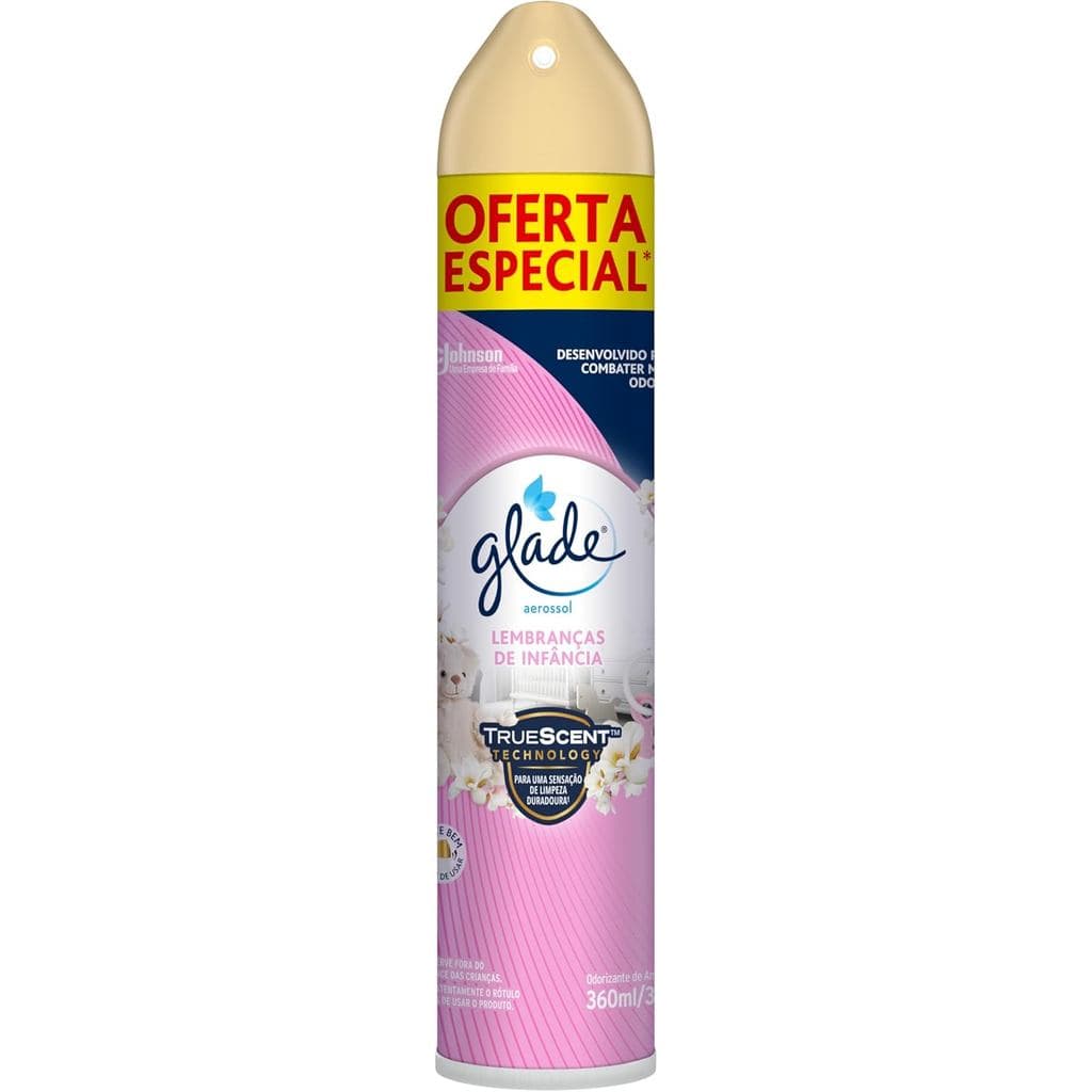 Glade Aromatizador de Ambiente Odorizador de Ambiente Lembranças de infância Aerosol 360ml