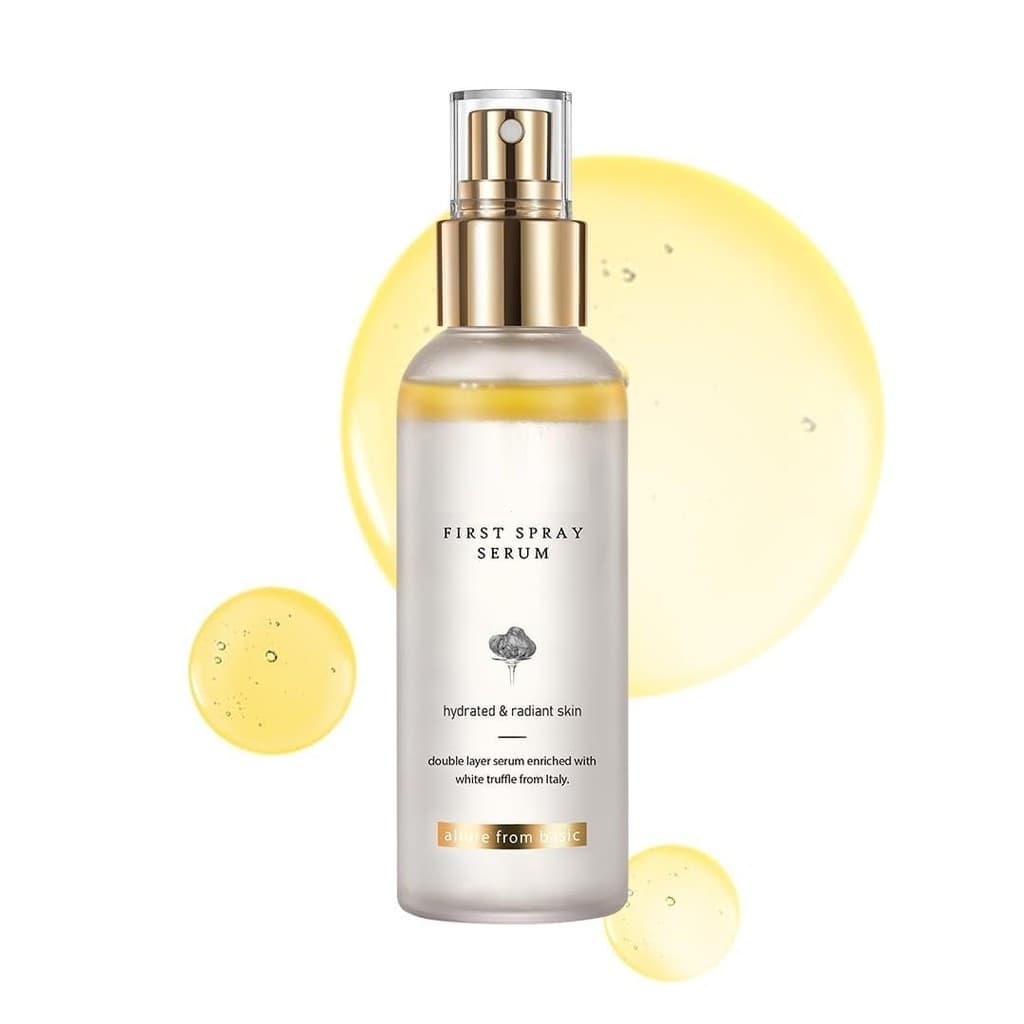 Sérum em Spray de Trufa Branca Italiana, Cuidado Vegano para a Pele, Hidratante Facial, Sérum Iluminador para uma Pele R