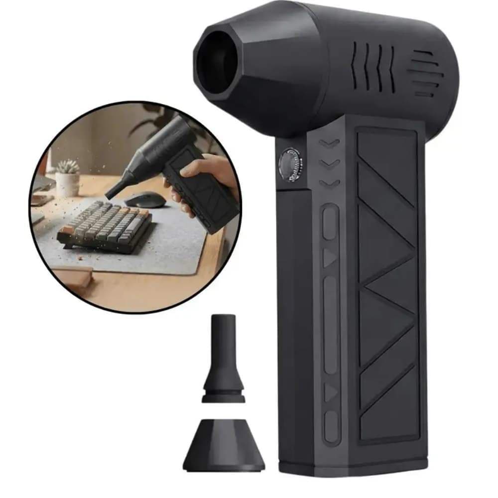 Ventilador Mini Turbo Jet Portátil Sem Fio Limpeza de Poeira Eletrônica