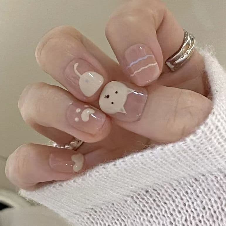 [Garra de gato fofa] Novo estilo usando unhas Recomendação de estilo de manicure 2026 Venda quente Gatinho Manicure Clar