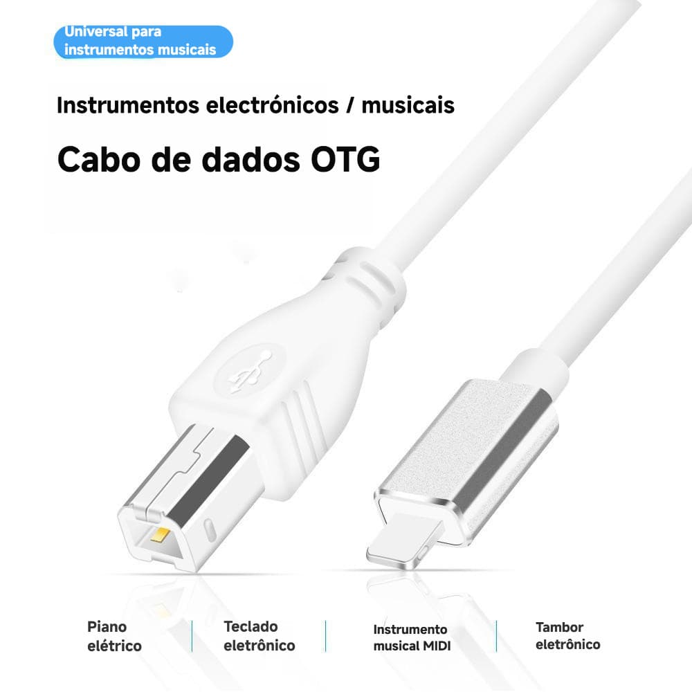 Adequado para Apple otg adaptador cabo typec adaptador Piano eletrônico telefone móvel eletrônico tambor MIDI conversor