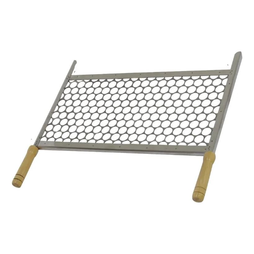 Grelha Em Aço Galvanizado  P/ Churrasco - 50x25 Cm