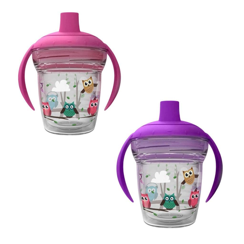 Kit 2 Copos Infantil  Antivazamento Treinamento Corujinha 170 ml  Transição