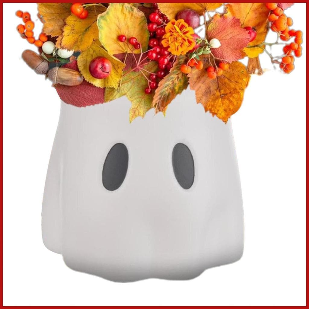 Baldes Fantasmas Bonito Vaso De Flores De Halloween Decoração Tigela De Doces Plantador Fantasma Para Escritório Em Casa