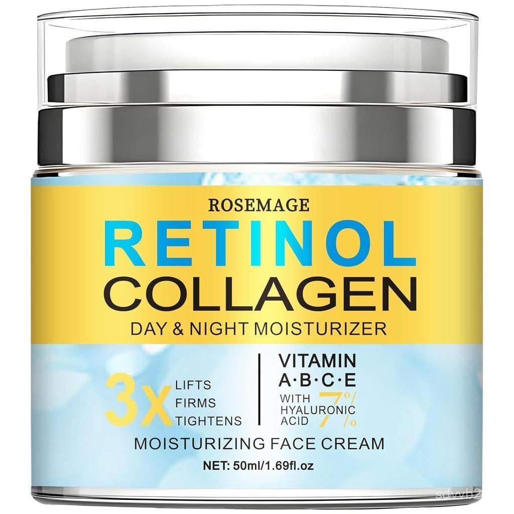 facial de colágeno contém retinol e ácido hialurônico para hidratação diurna e efeitos anti-envelhecimento, 1,69 o