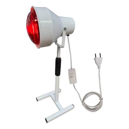 Suporte Infravermelho Fisioterapia H Branco + Lâmpada 250w Branco 220v