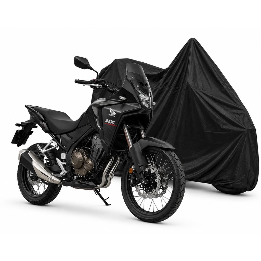 Capa Cobrir Moto Couro Forrada Impermeável Anti-UV Antirrisco Proteção Sol Chuva para Nx 500 2026