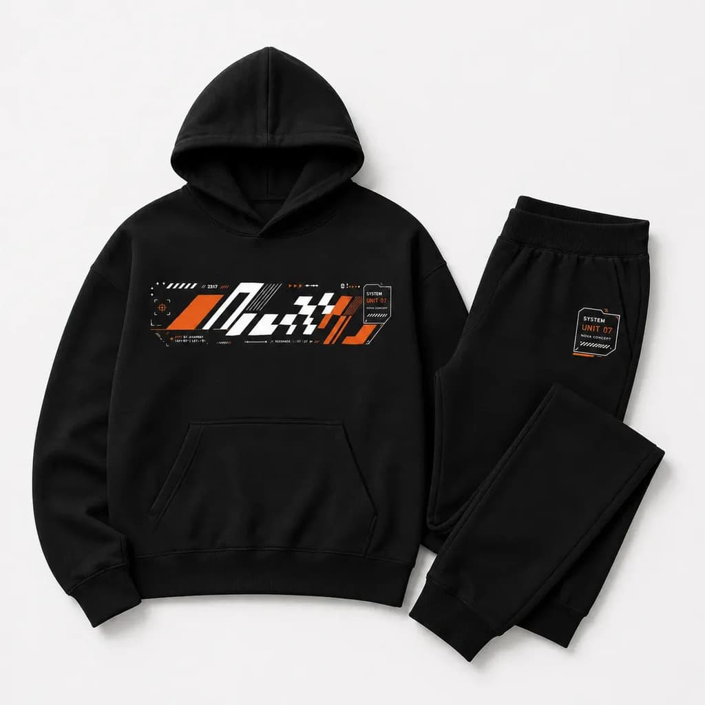 Conjunto Future Unit Moletom Canguru Calça Jogger Streetwear Premium