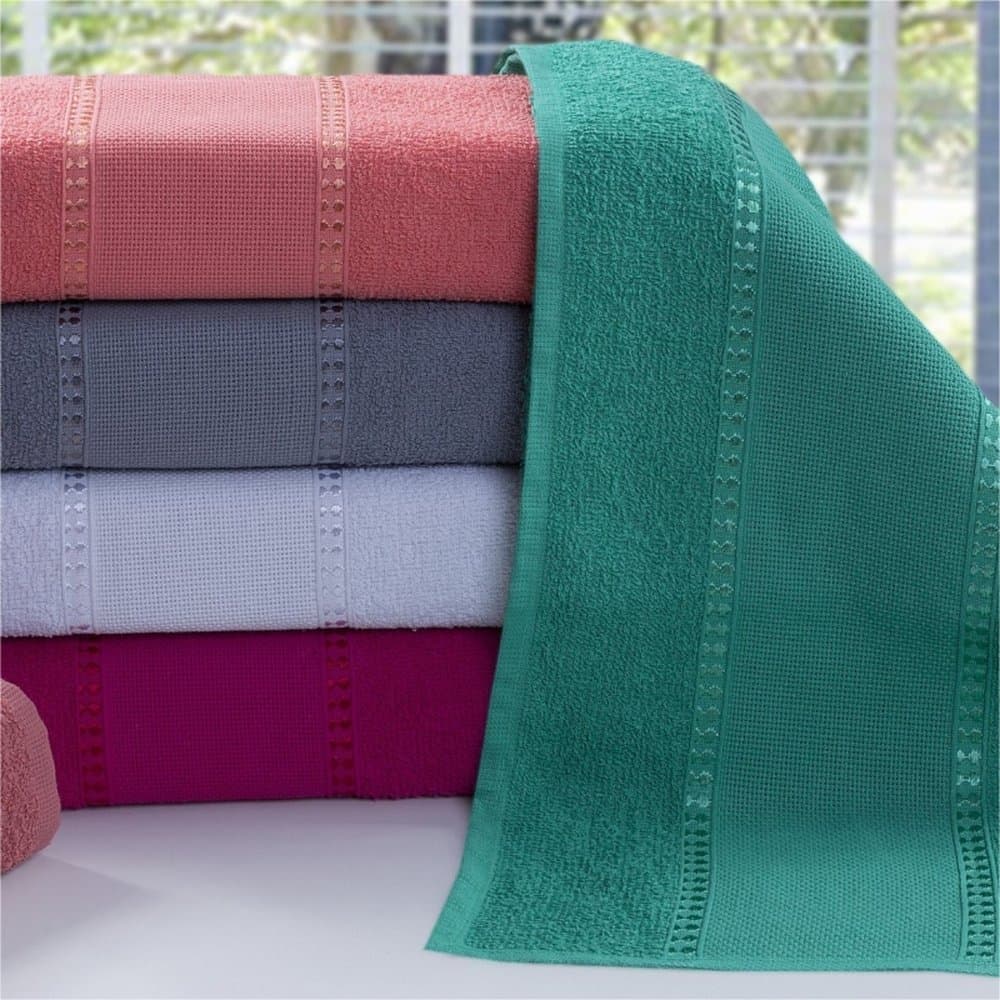 Toalha de Rosto 45x70 cm para Bordar Pureza 270g/m² 100% Algodão Ideal para Bordado