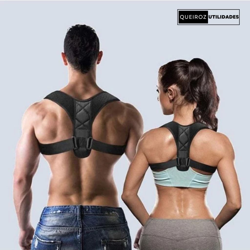 Corretor Postural Esportivo Revestido com Courino Premium