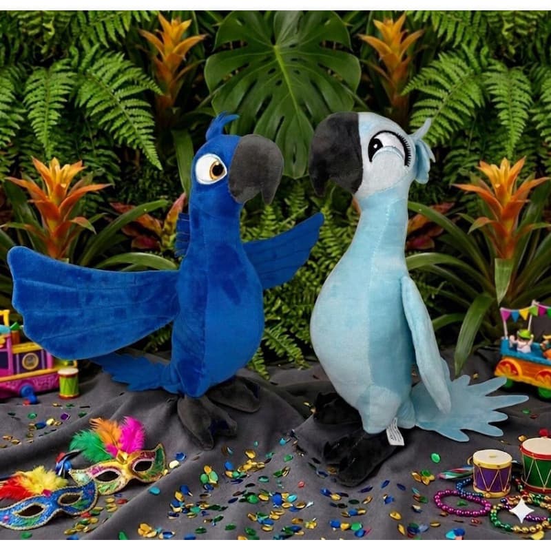 Pelúcia Arara Azul Blu e Jade filme Rio Desenho Animado