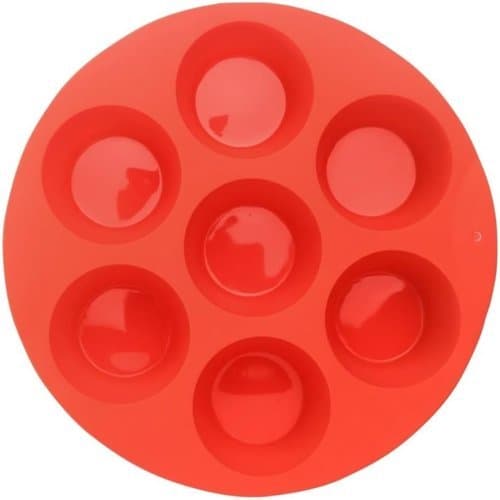 Forma Silicone Cupcake Air Fryer 7 Cavidades Antiadherente Flexivel Duravel
