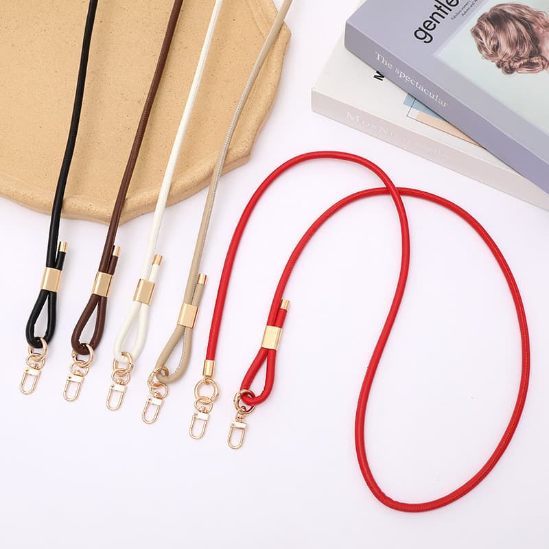 Novo estilo de corda de couro PU corrente mensageiro alça de bolsa ajustável corrente de substituição diy multifuncional