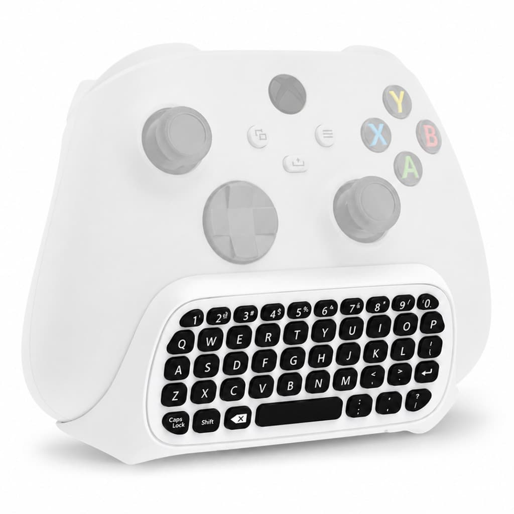 Teclado Chatpad para Xbox One Series S X Sem Fio 2.4G com Receptor USB e Entrada P2
