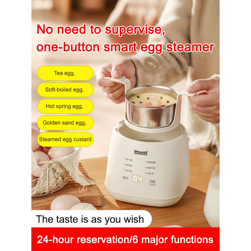 [Rápido e Prático] 【Huevos Perfectos En 5 Minutos】 Cozedor de Ovos/Panelas Elétricas/Vapor Multifuncional