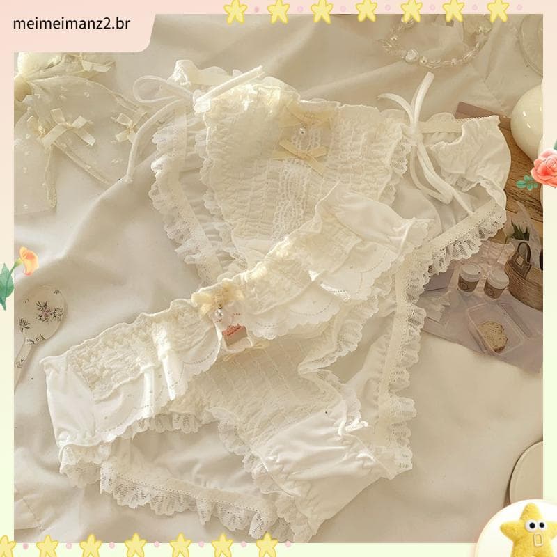 Doce cuecas femininas japonesas 2025 novo estilo puro desejo bonito Lolita calcinha feminina de alto valor