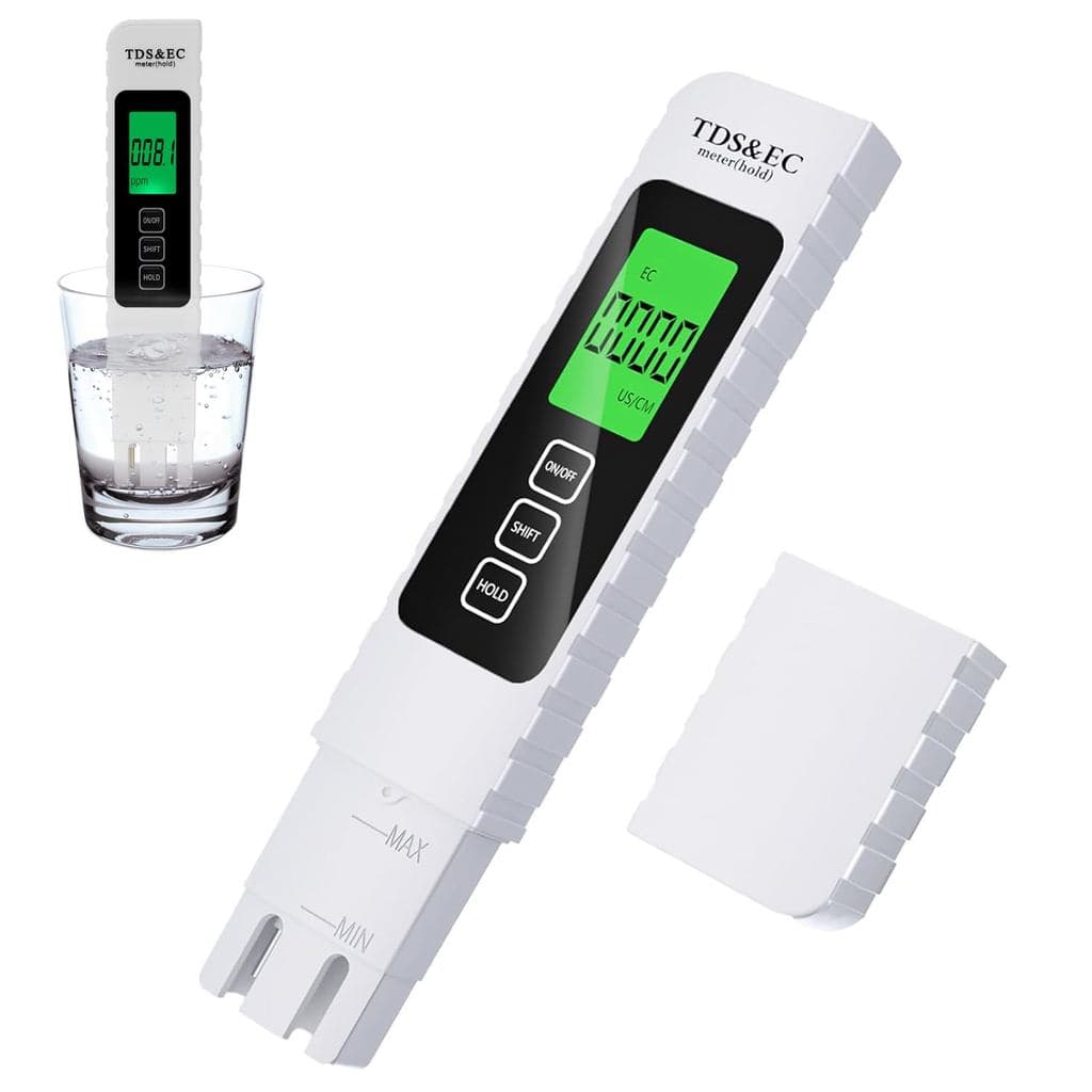 Testador Digital de Qualidade da Água 4 em 1, Novo 2025 TDS/EC/Temperatura ° C/ ° Medidor F, 0-9990 PPM, Testador de Águ