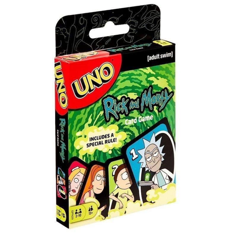 Novo produto pronto estoque jogo de cartas UNO Rick Morty Rick Morty Joint UNO cartão Multiplayer festa jogo de tabuleir
