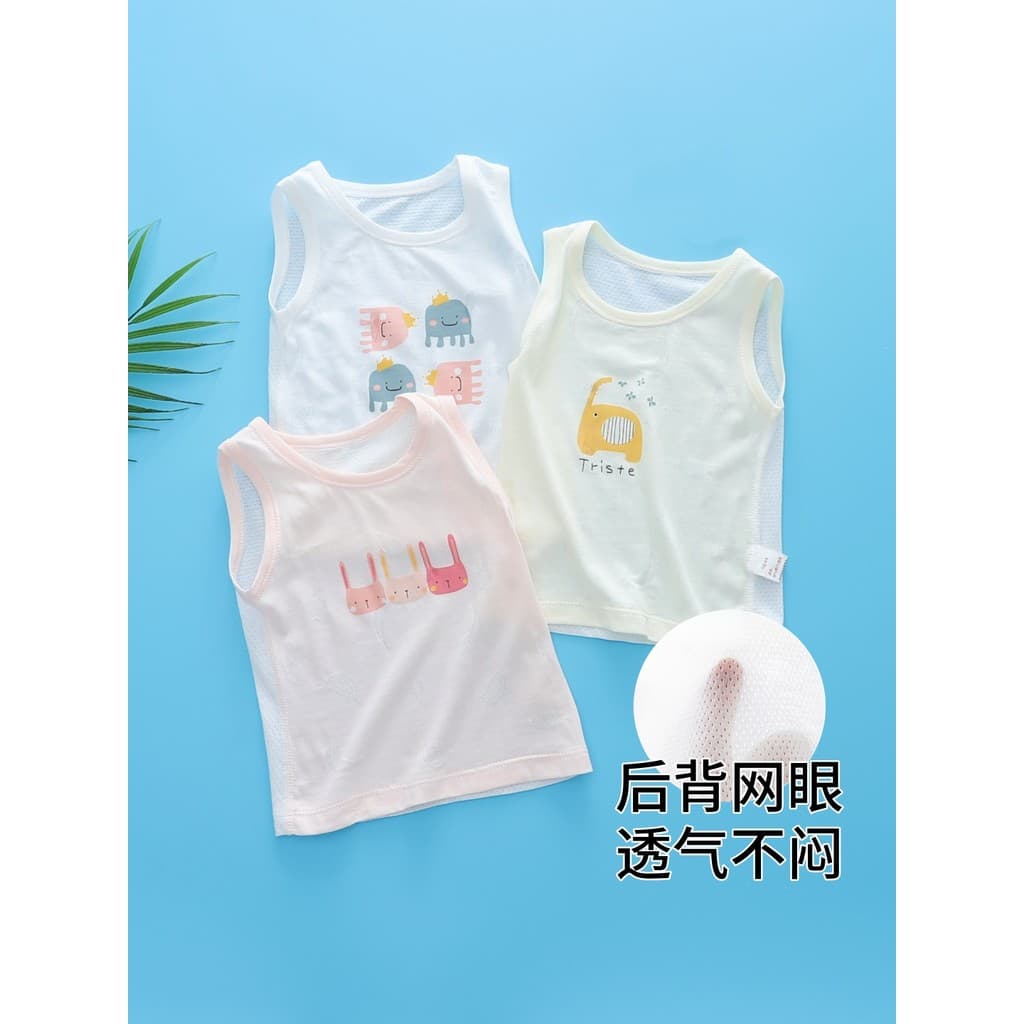 Colete de bebê verão estilo fino proteção da barriga bebê sem mangas obstáculos topo da criança tamanho 73 pequeno estil