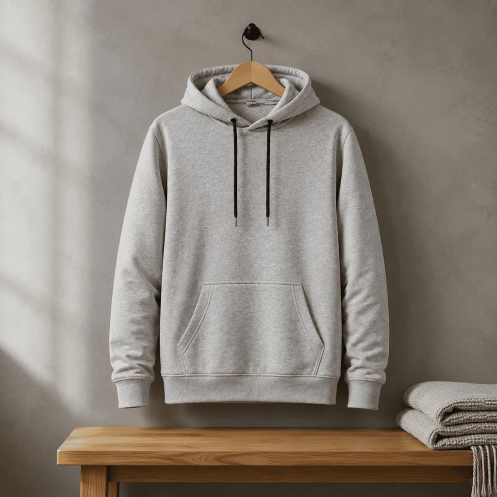 Moletom Canguru Unissex com Capuz Bolso Frontal Manga Longa Confortável para Frio Inverno Dia a Dia