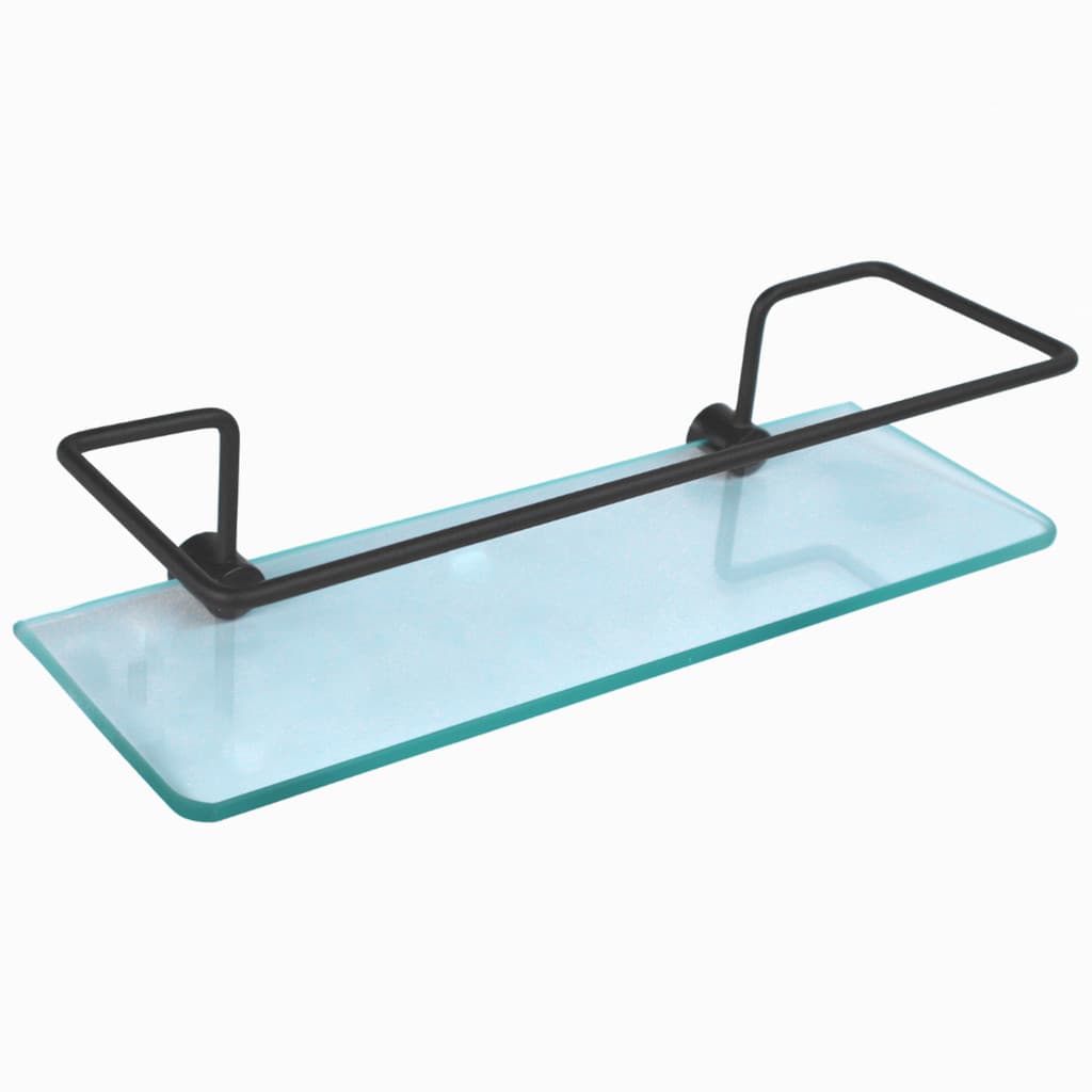 Porta Shampoo Para Banheiro Suporte De Vidro 6mm Incolor Reto Cristal Anti Ferrugem