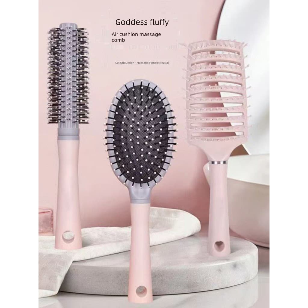 Almofada de ar massagem pente senhoras dedicado cabelo longo Curling pente vara doméstico Anti-estático pente fofo Airba
