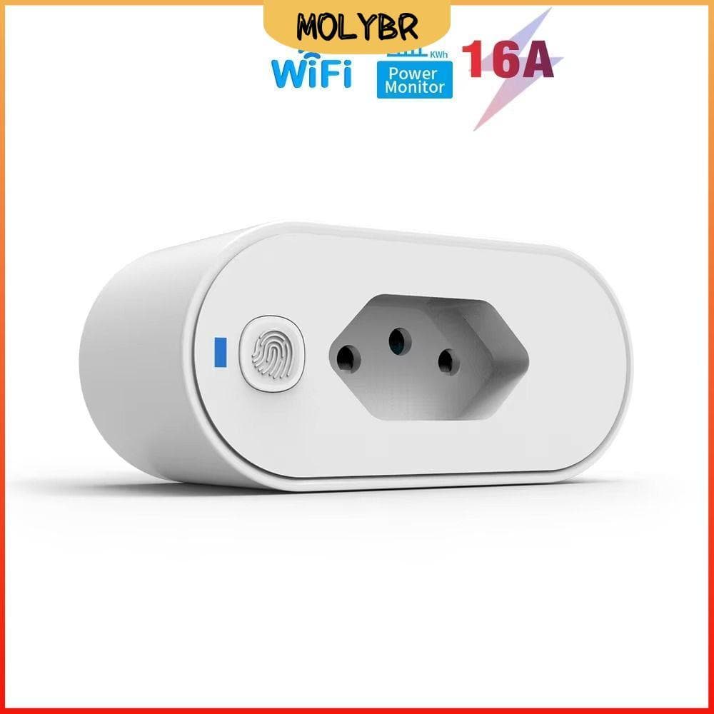 Plugue Inteligente MOLYBR Brasil , Adaptador De Tomada De Conectividade Tuya WiFi Para Monitoramento De Energia , Contro