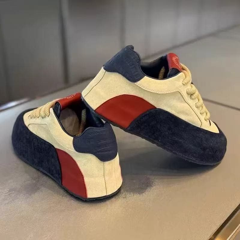 2026 sapatos masculinos de verão de cano baixo juventude de sola grossa resistente ao desgaste tênis elegante All-Match