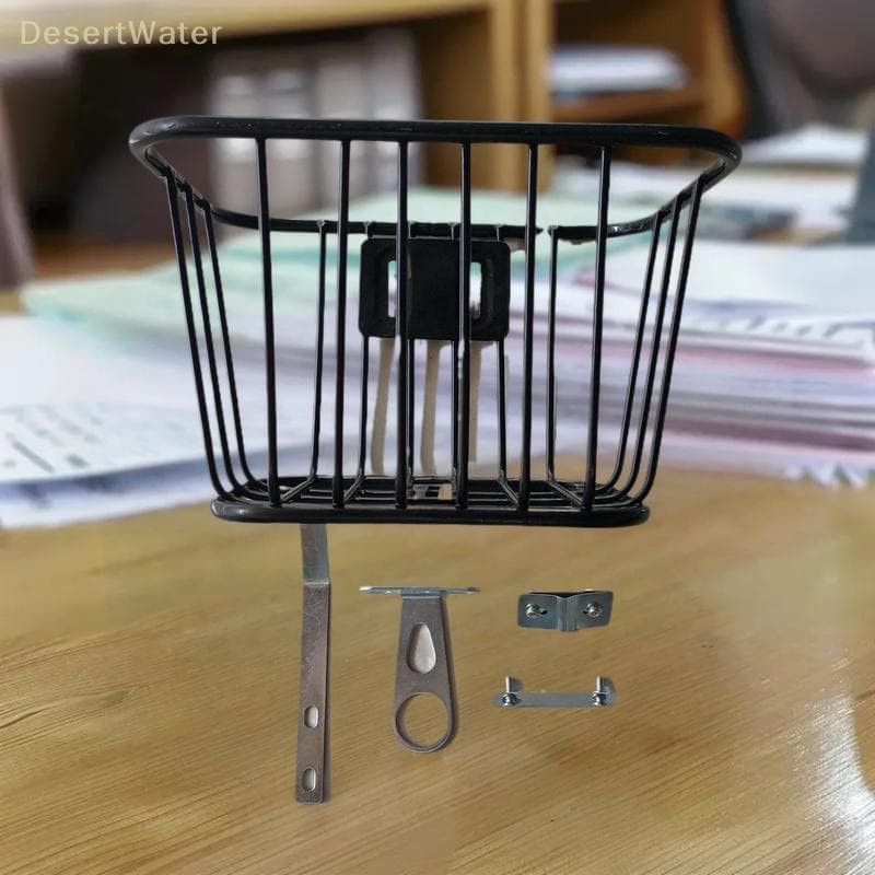 < DesertW > 1 Conjunto De Cesta Traseira De Bicicleta Ajustável , Fácil De Instalar , Fixa , Durável , De Metal Para Mou