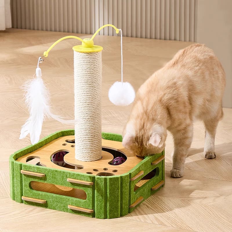 Suprimentos de brinquedos educativos para coluna de arranhões de gatos